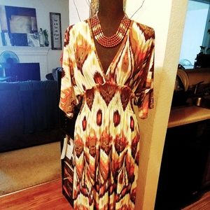 Gorgeous Multi Print Maxi Dress